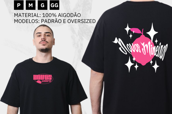 Camiseta Novos Mineiros Limão Rosa