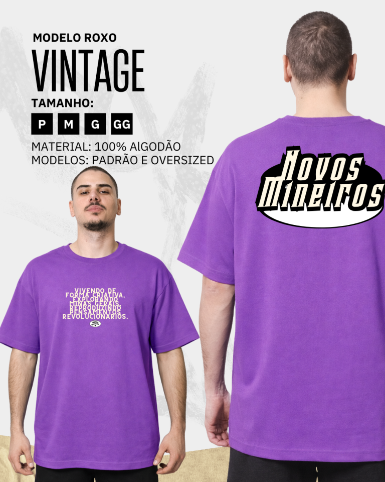 Camiseta Novos Mineiros Roxa